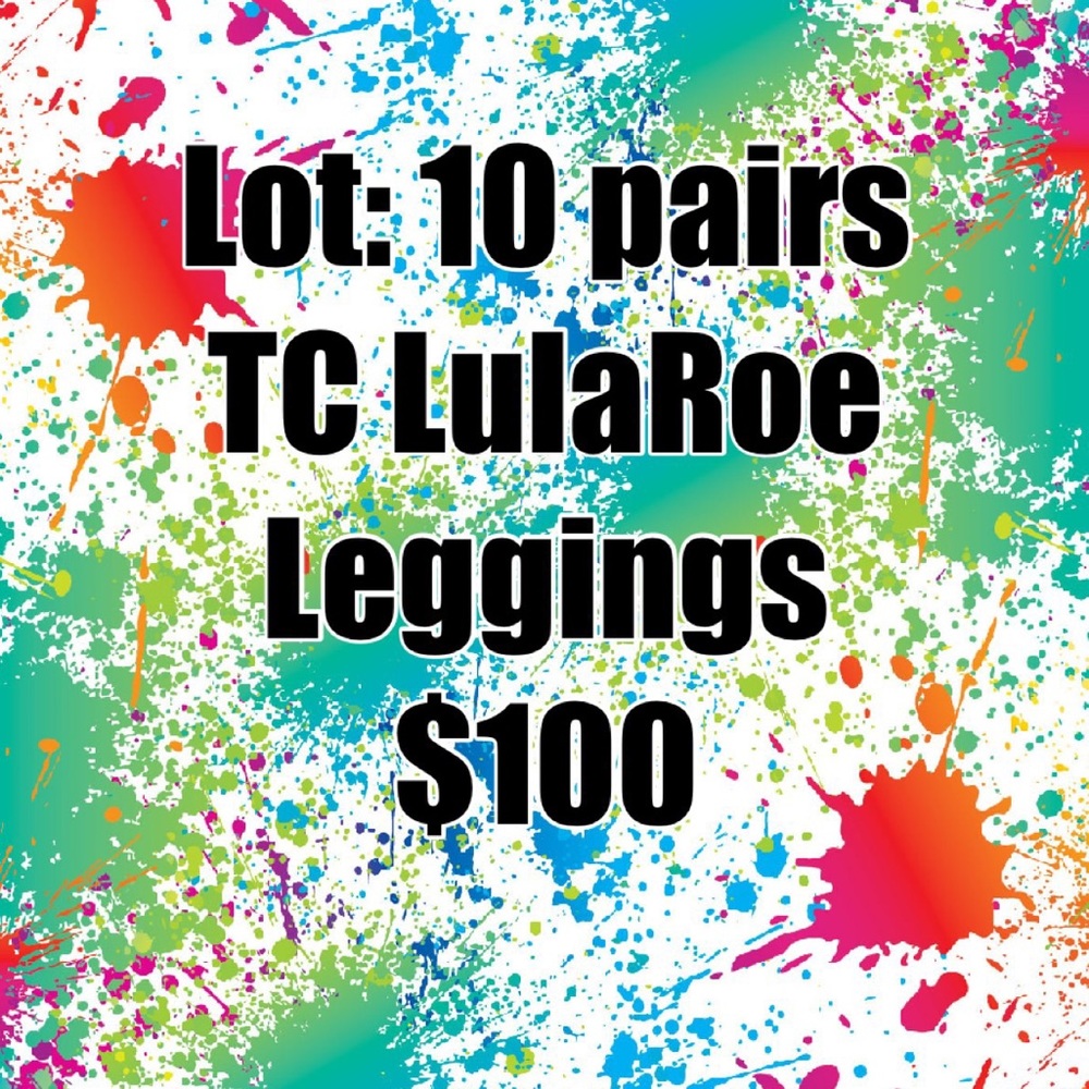 Multiple pairs/deisgns of LulaRoe Leggings TC